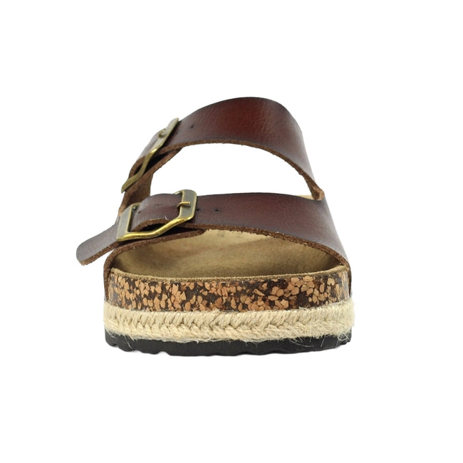 Brown - Close up - Lunar Womens-Ladies Belinda Sandals