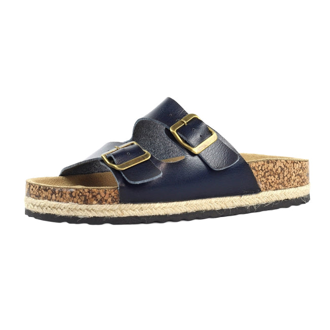 Blue - Side - Lunar Womens-Ladies Belinda Sandals