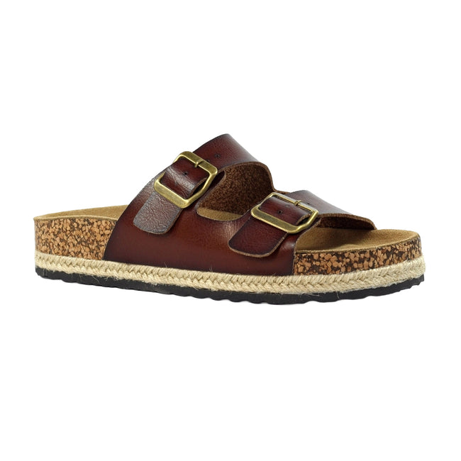 Brown - Front - Lunar Womens-Ladies Belinda Sandals