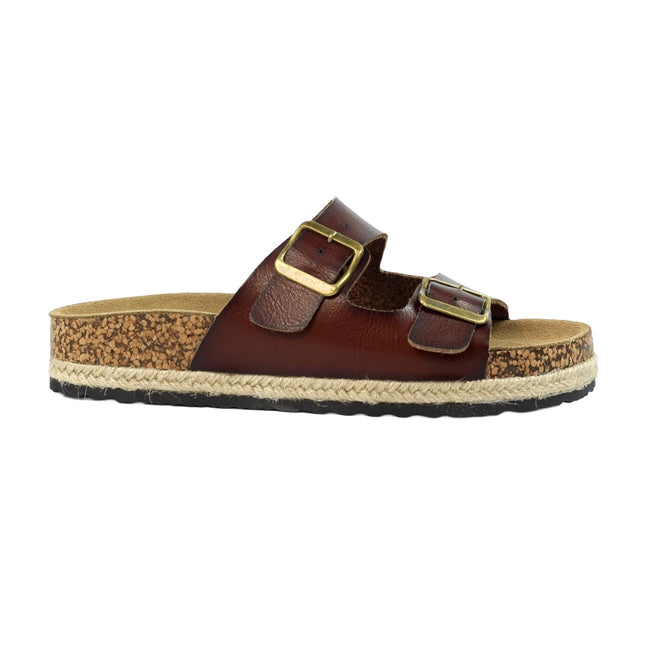 Brown - Lifestyle - Lunar Womens-Ladies Belinda Sandals