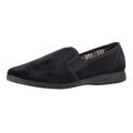 Black - Side - Lazy Dogz Mens Tamar II Slippers