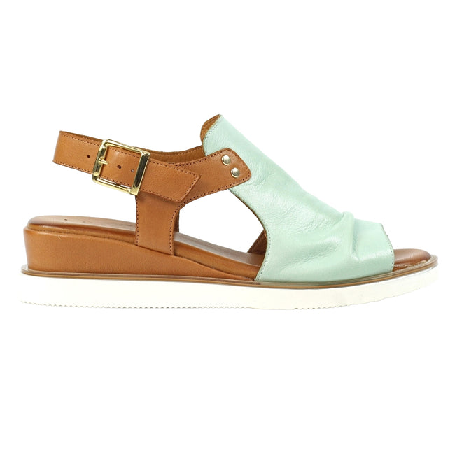Mint - Lifestyle - Lunar Womens-Ladies Steffi Leather Wedge Sandals