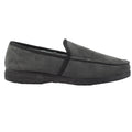 Grey - Back - Lazy Dogz Mens Eden II Slippers