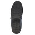 Navy - Side - Lazy Dogz Mens Eden II Slippers