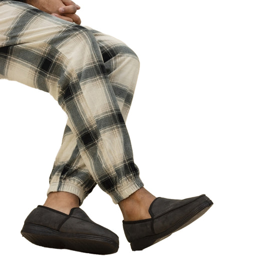 Grey - Front - Lazy Dogz Mens Eden II Slippers