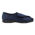 Navy Blue - Back - Lazy Dogz Mens Columbus III Touch Fastening Slippers
