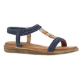Blue - Side - Lunar Womens-Ladies Portofino Sandals