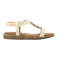 White - Back - Lunar Womens-Ladies Portofino Sandals