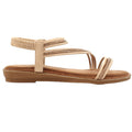 Nude - Back - Lunar Womens-Ladies Aruba Sandals