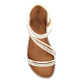 White - Back - Lunar Womens-Ladies Aruba Sandals