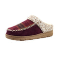 Burgundy - Side - Lunar Womens-Ladies Emblaze Slippers
