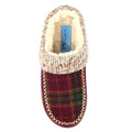 Burgundy - Pack Shot - Lunar Womens-Ladies Emblaze Slippers