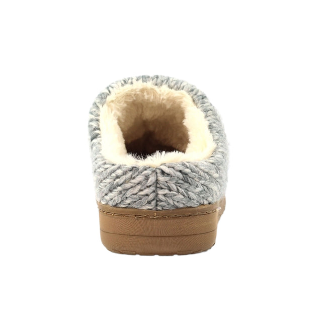 Grey - Back - Lunar Womens-Ladies Emblaze Slippers