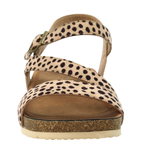 Ocelot - Pack Shot - Lunar Womens-Ladies Muster Wedge Sandals