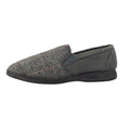 Grey - Side - Lazy Dogz Mens Harrison II Slippers