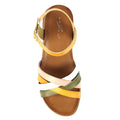 Yellow - Side - Lunar Womens-Ladies Karla Sandals