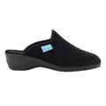 Black - Side - Lunar Womens-Ladies Audrey Mule Slippers