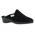 Black - Front - Lunar Womens-Ladies Audrey Mule Slippers
