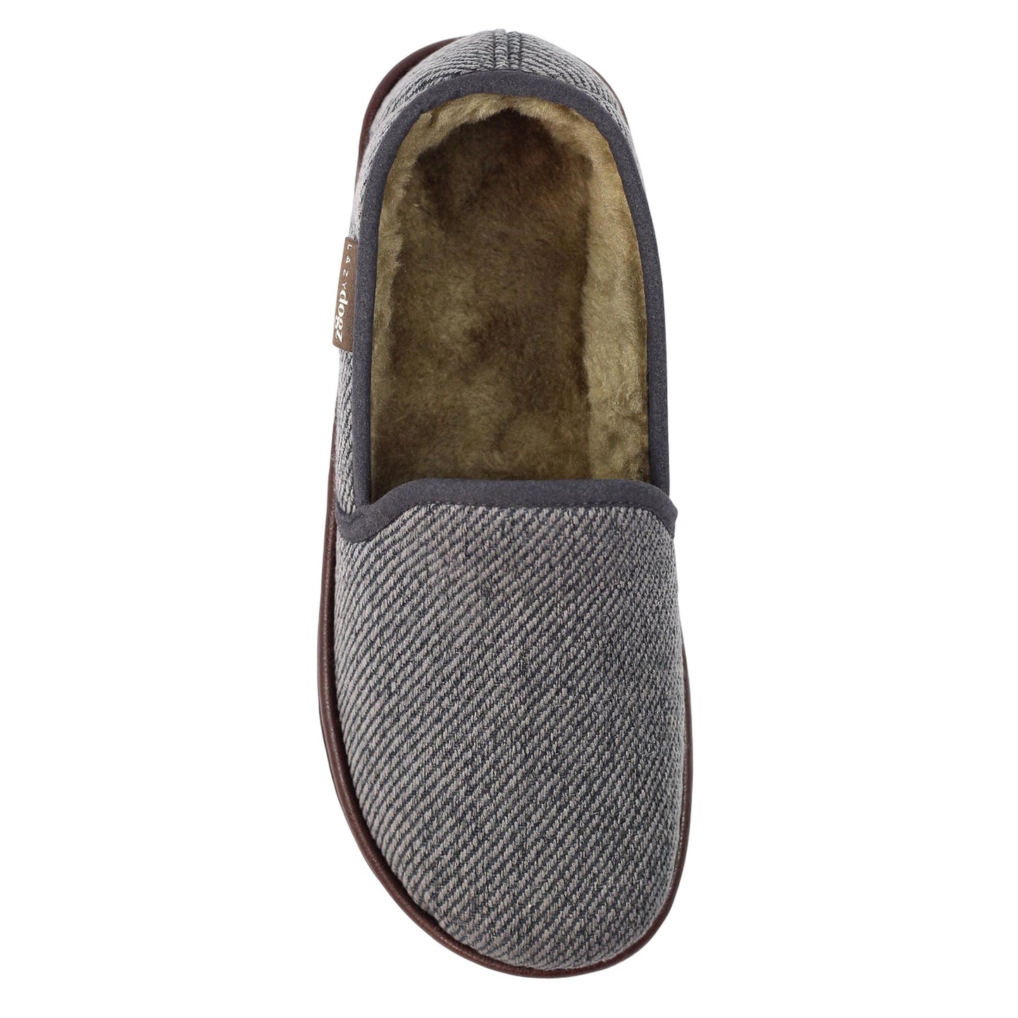 Grey - Lifestyle - Lazy Dogz Womens-Ladies Oliver Slippers