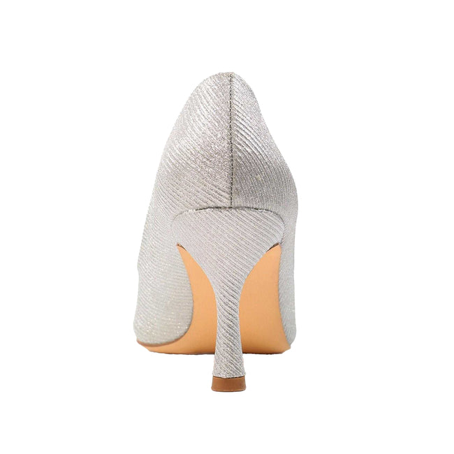 Silver - Back - Lunar Womens-Ladies Romance Court Shoes