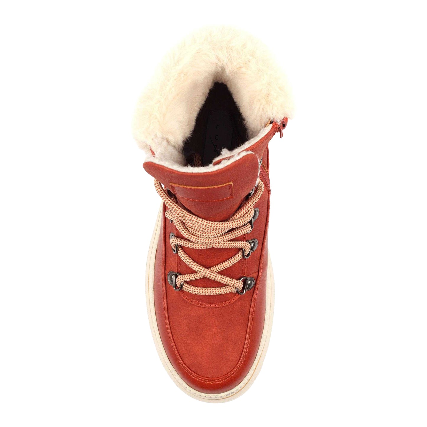 Orange - Side - Lunar Womens-Ladies Evelyn Waterproof Boots