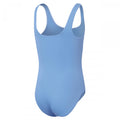 Blue - Back - Speedo Girls Textured One Piece Swimsuit