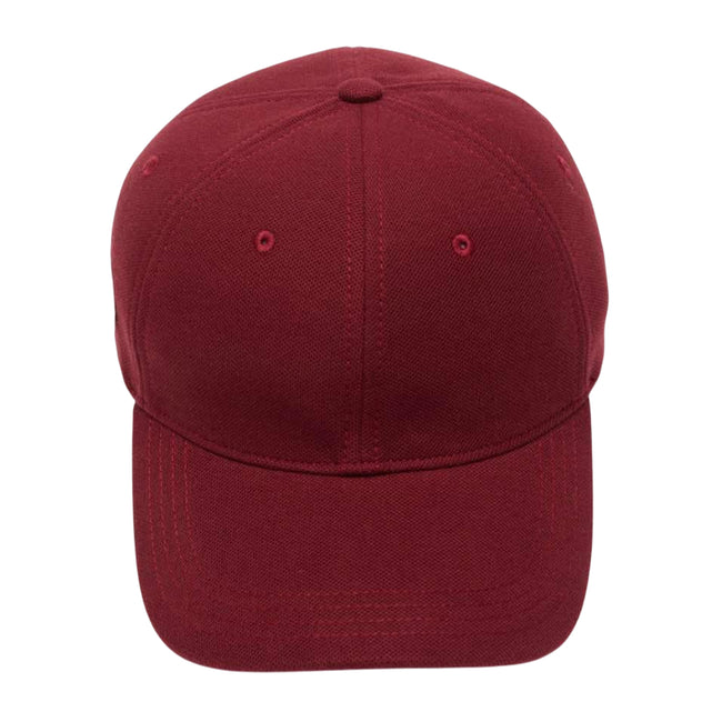 Red - Side - Lacoste Sporty & Rich Logo Baseball Cap