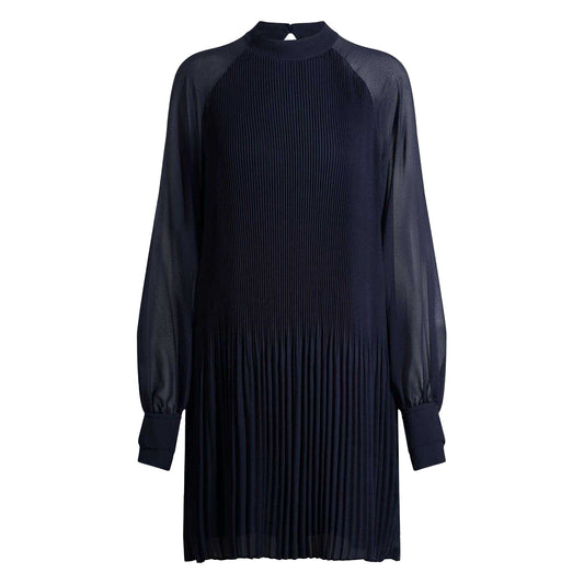 Dark Blue - Front - Boss Womens-Ladies Dolumi High-Neck Dress