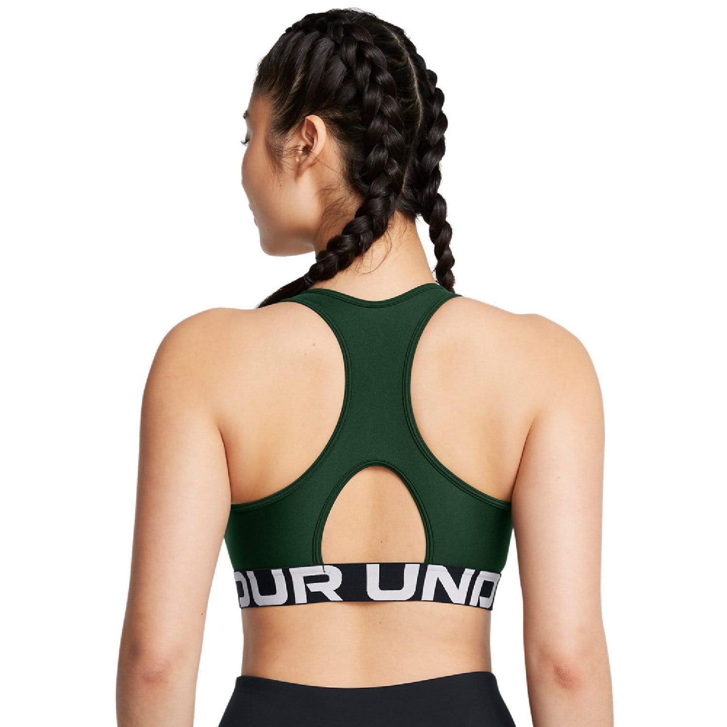 Green - Pack Shot - Under Armour Womens-Ladies HeatGear Sports Bra