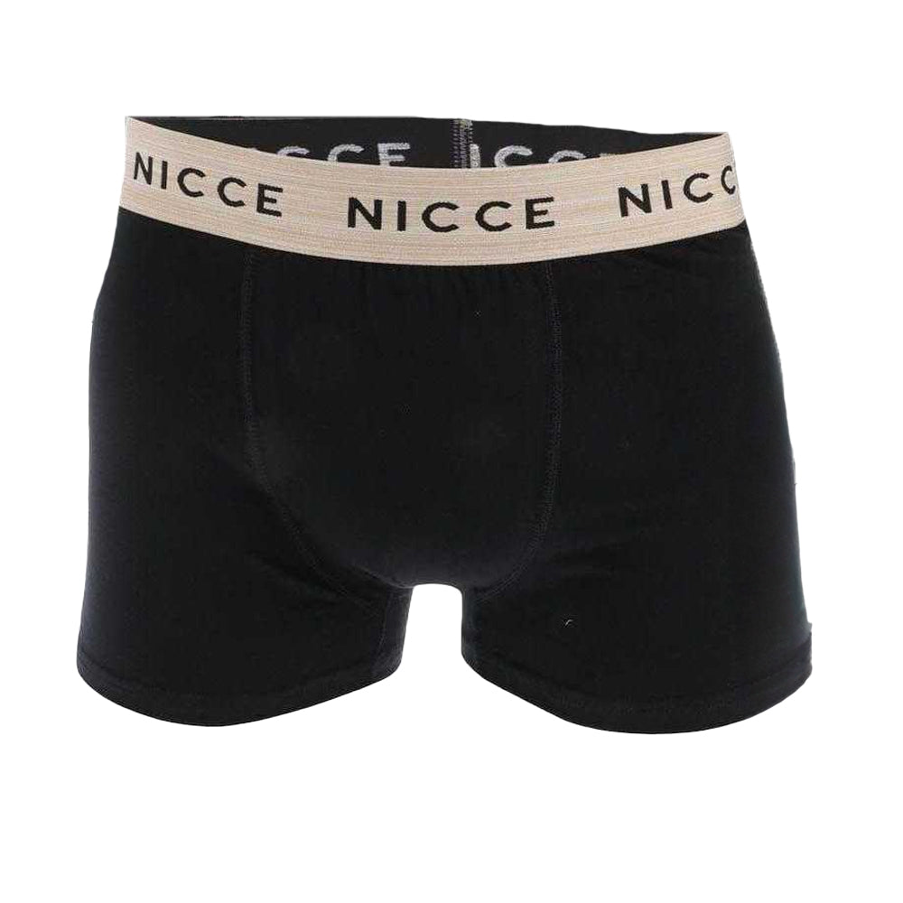 Black - Back - Nicce Mens Platsa Boxer Shorts (Pack of 3)