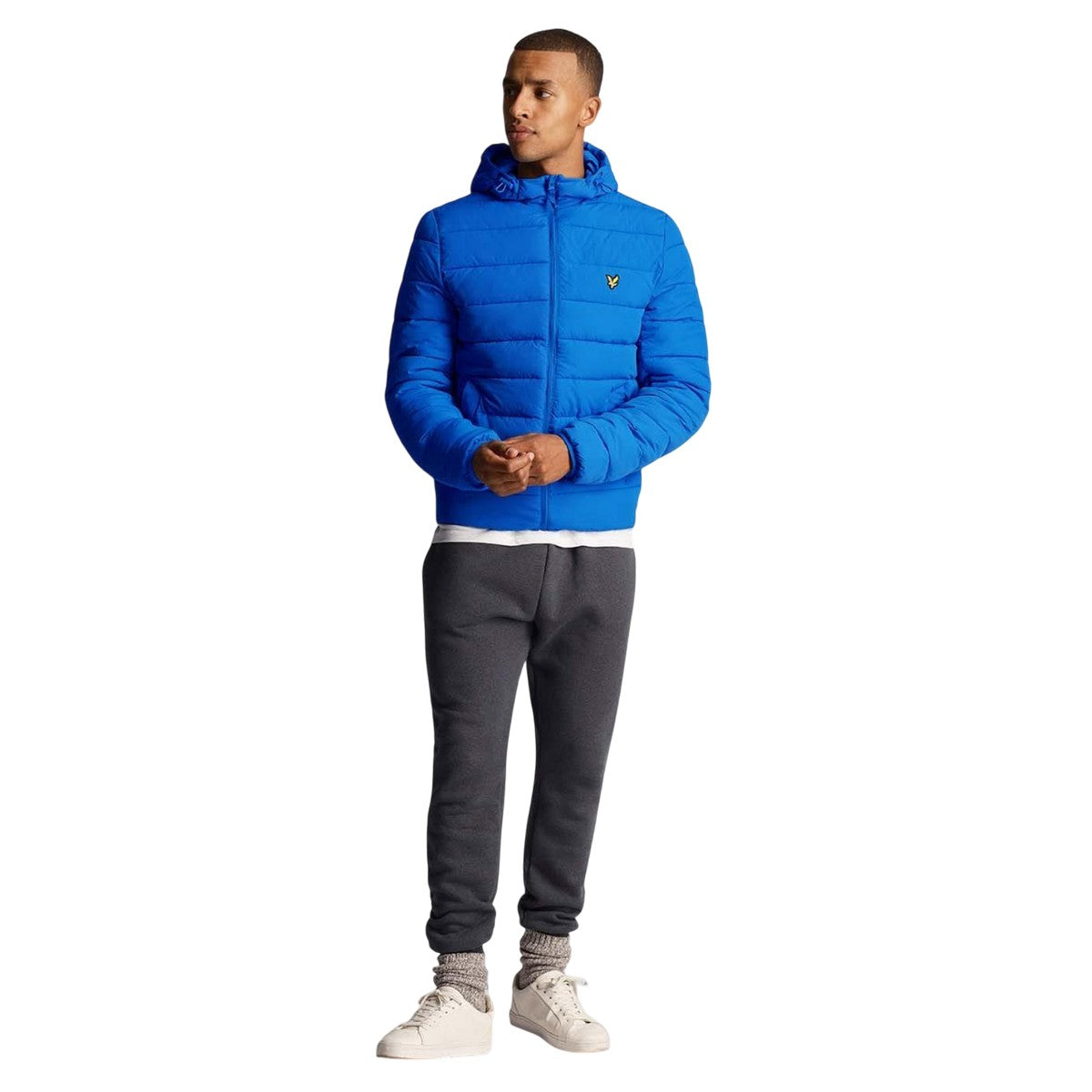 Blue - Pack Shot - Lyle & Scott Mens Lightweight Puffer Jacket