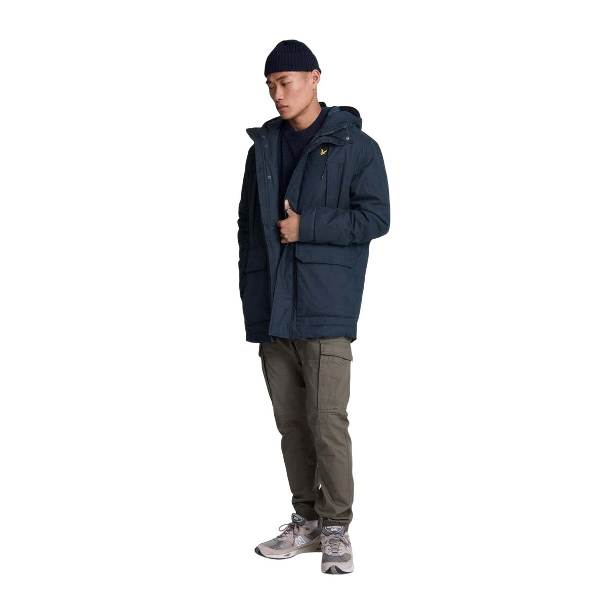 Blue - Pack Shot - Lyle & Scott Mens Parka 2.0 Microfleece Jacket