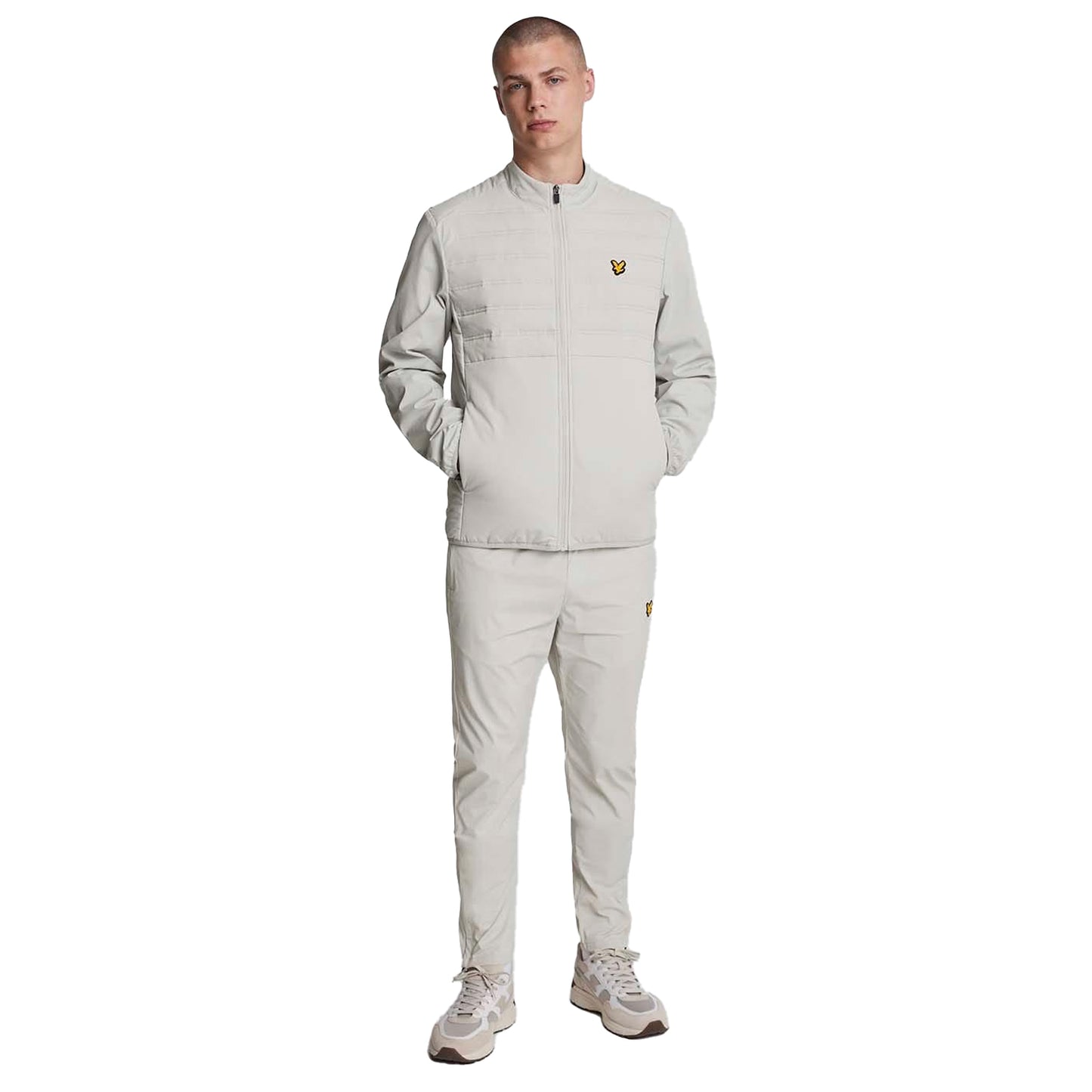 Blue - Lifestyle - Lyle & Scott Mens Double Baffle Hybrid Sports Jacket