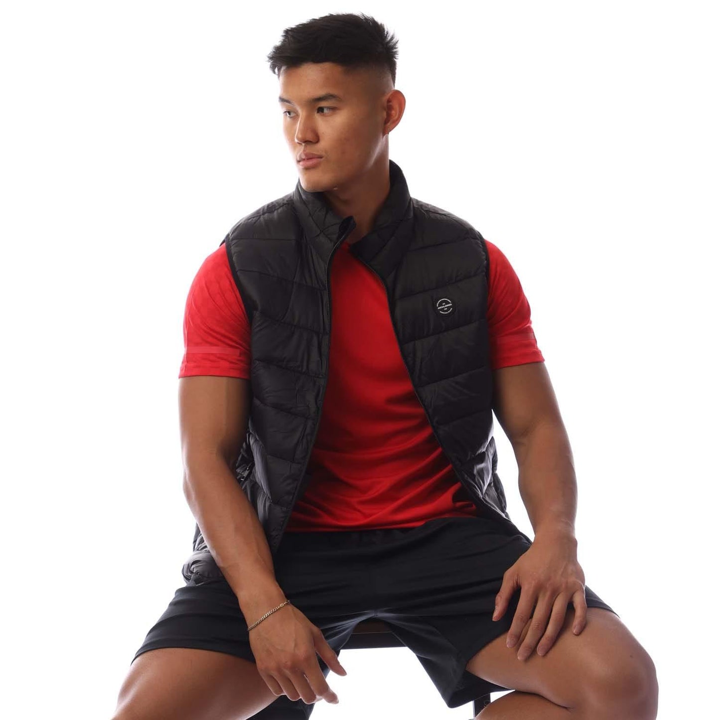 Black - Lifestyle - Jack And Jones Mens Wilson Padded Body Warmer