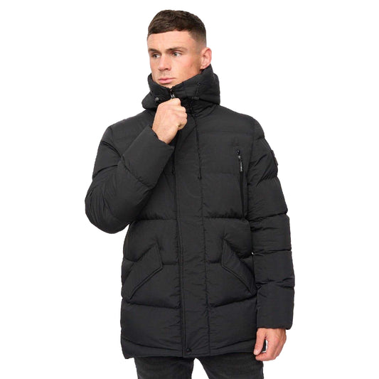 Black - Front - Crosshatch Mens Kaptoore Jacket
