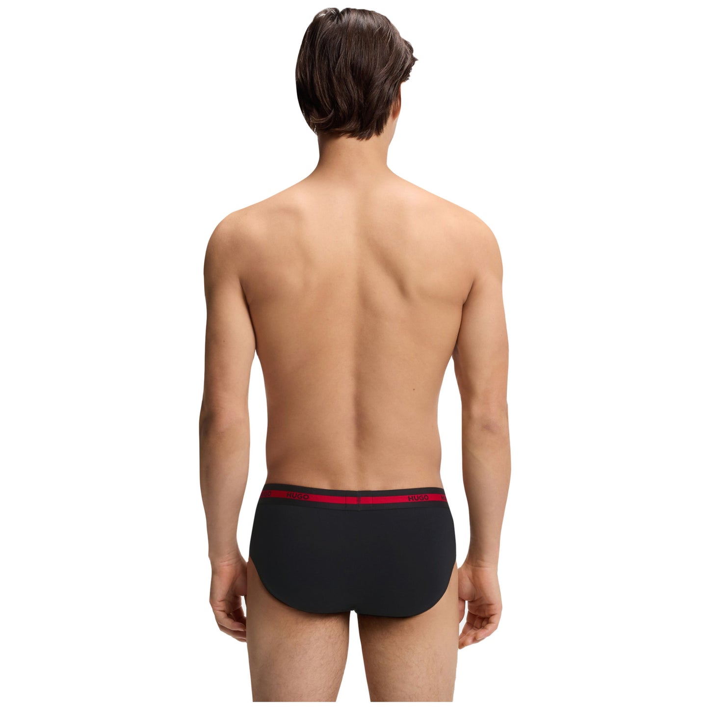 Black - Pack Shot - Hugo Mens Low Rise Briefs (Pack of 4)