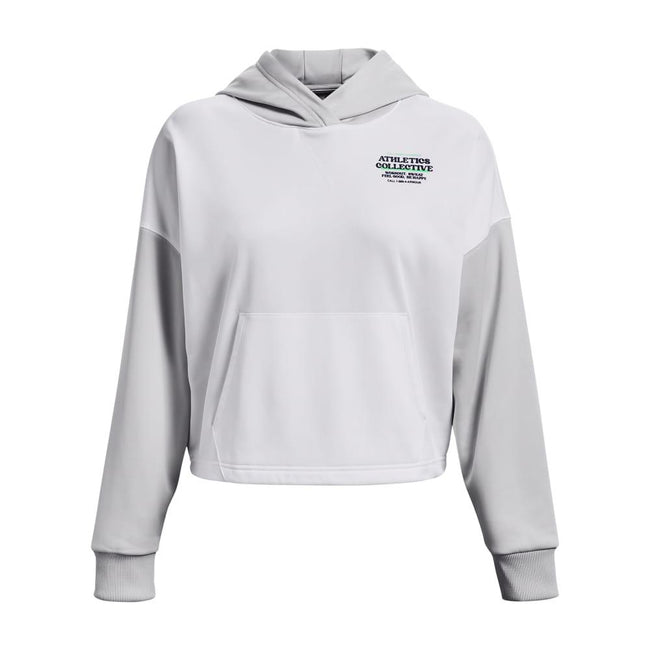 White - Front - Under Armour Womens-Ladies Fleece Hoodie