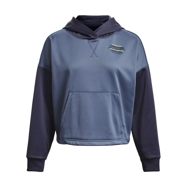 Purple - Front - Under Armour Womens-Ladies Fleece Hoodie