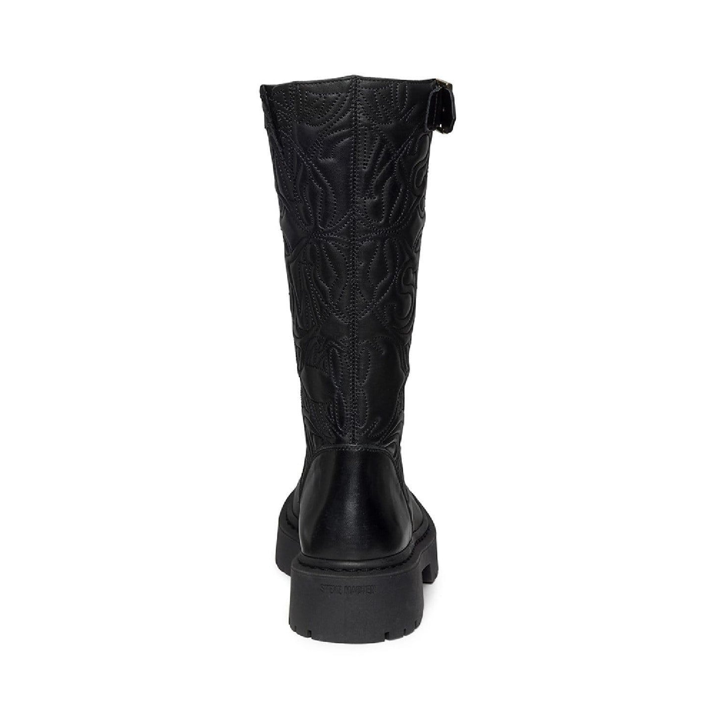 Black - Lifestyle - Steve Madden Womens-Ladies Gelina Leather Knee-High Boots