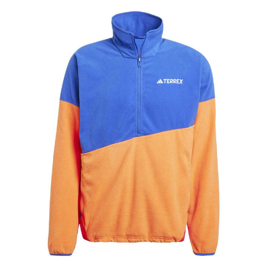 Blue - Front - Adidas Mens Terrex Climawarm Fleece Jumper