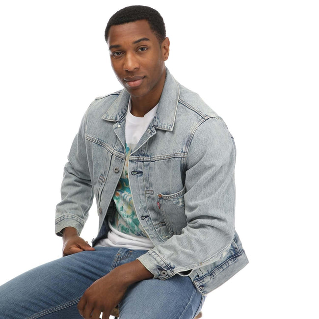 Denim - Side - Levis Mens Sophomore Trucker Jacket