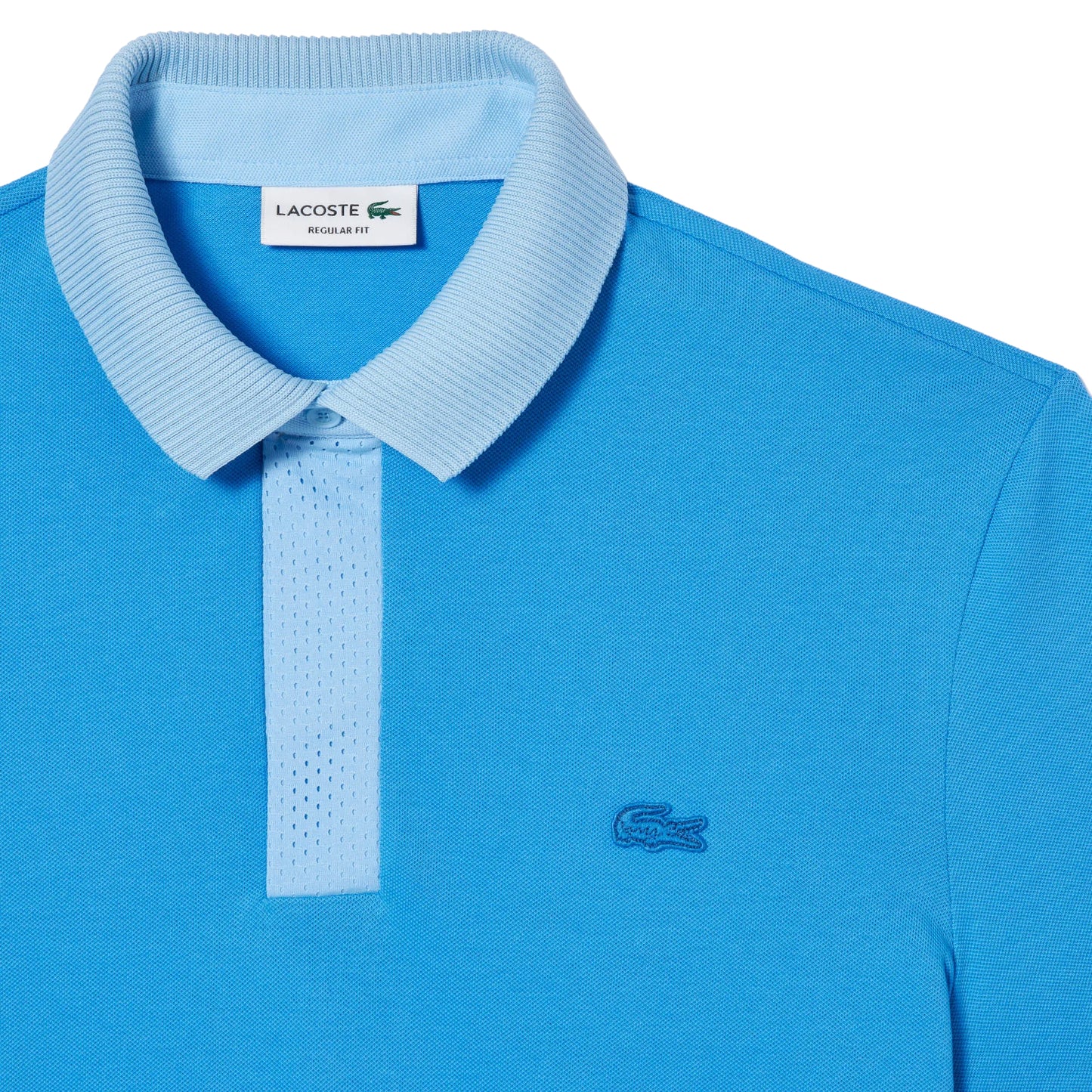 Blue - Back - Lacoste Mens Smart Paris Mini Pique Polo Shirt