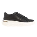 Black - Side - DKNY Womens-Ladies Larissa Leather Lace Up Trainers