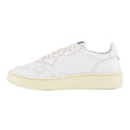 White - Side - Autry Womens-Ladies Medalist Leather Court Trainers
