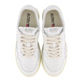 White - Lifestyle - Autry Womens-Ladies Medalist Leather Court Trainers