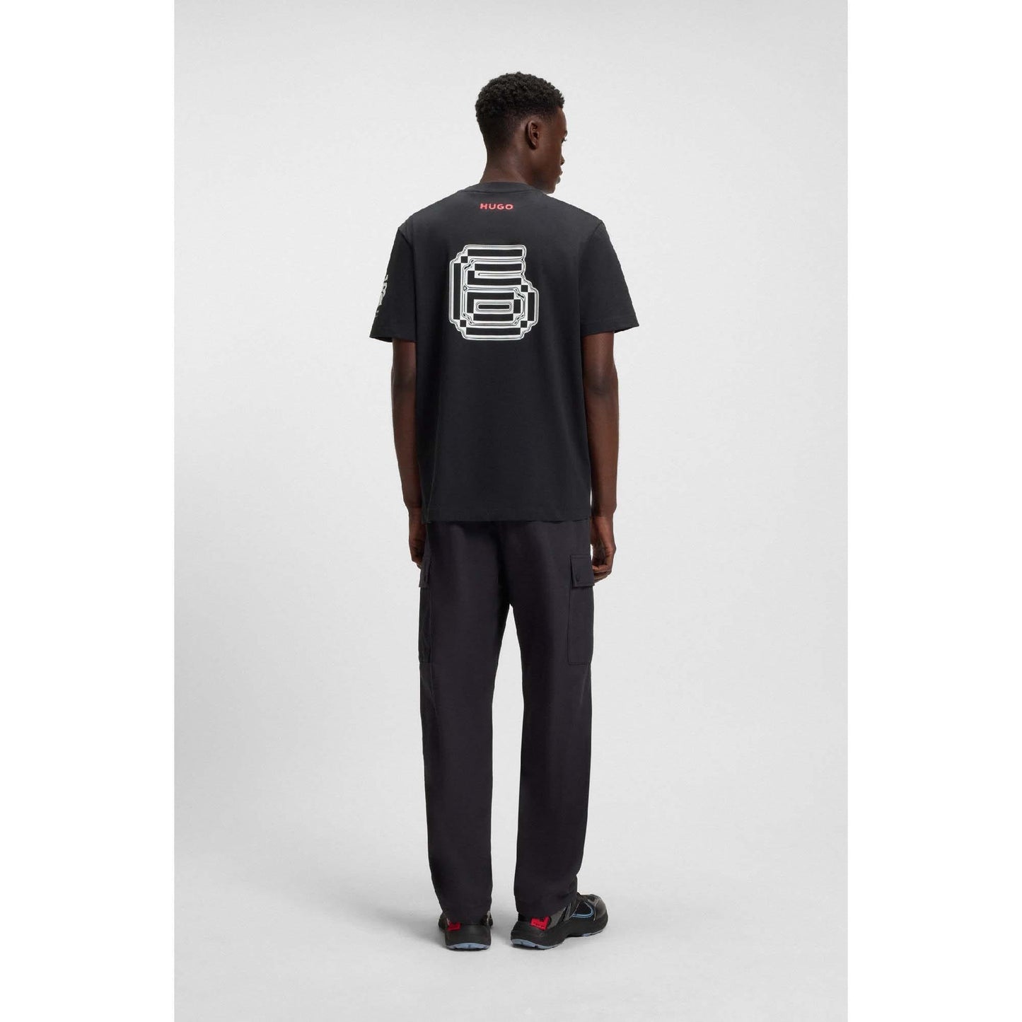 Black - Close up - Hugo Mens Isack Racing Bulls T-Shirt