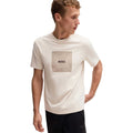 Beige - Side - Boss Mens Artwork Logo T-Shirt
