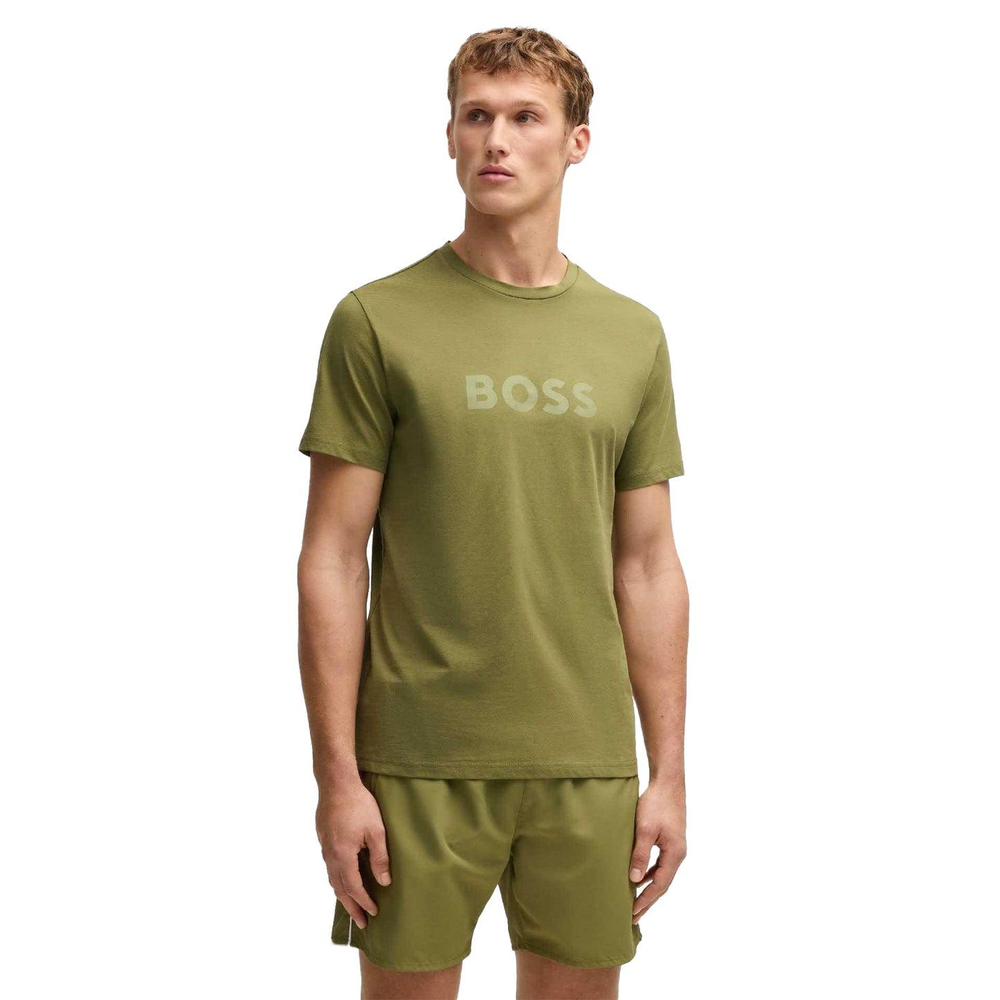 Green - Lifestyle - Boss Mens Logo Beach T-Shirt
