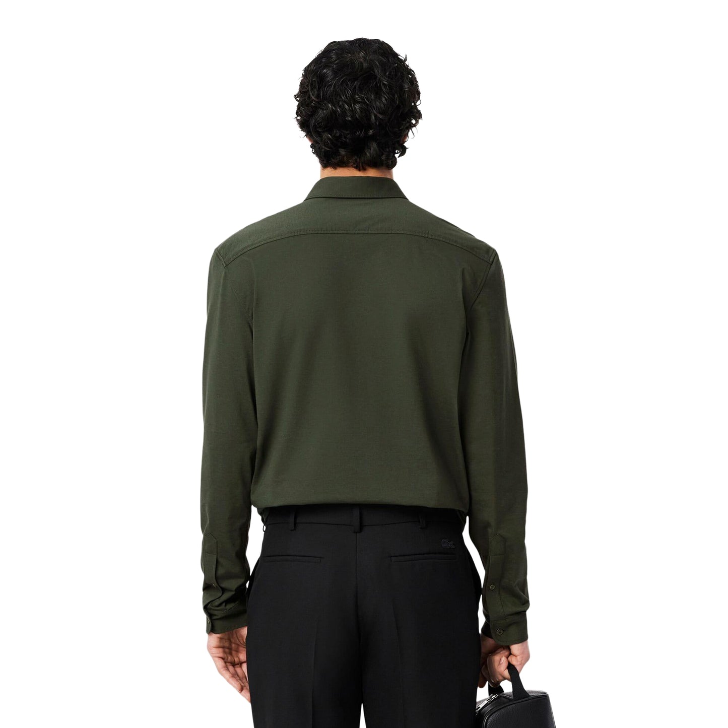Green - Pack Shot - Lacoste Mens Cotton Regular Shirt
