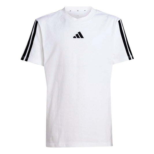 White-Black - Front - Adidas Childrens-Kids Essentials T-Shirt